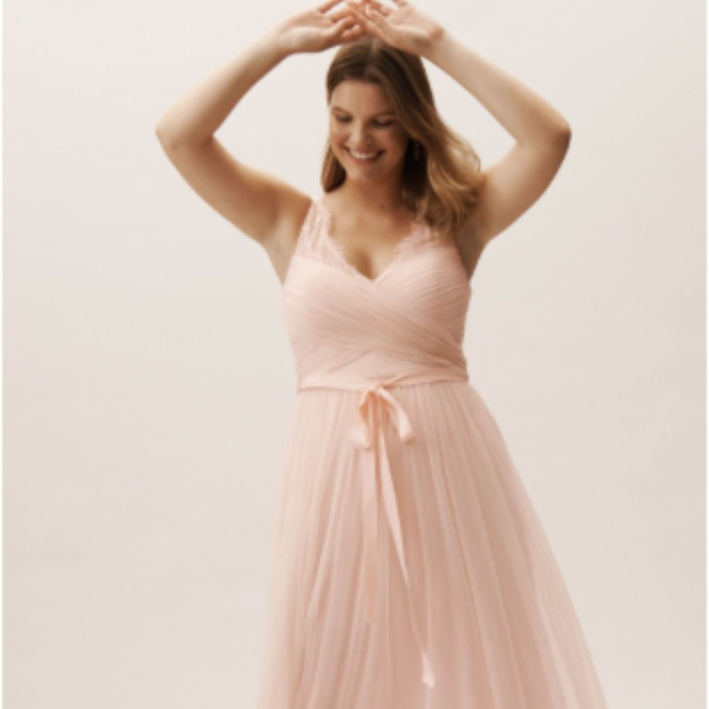 Anthropologie Fleur Dress Blush